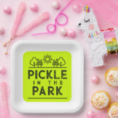 Assiettes En Carton Match Club Tournoi Événement Pickleball Fun (Fête)