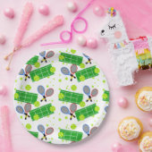 Assiettes En Carton Match de tennis (Fête)