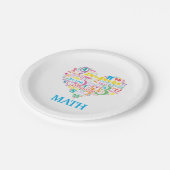 Assiettes En Carton Mathe cardiaque (Angle)