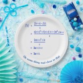 Assiettes En Carton Mathématiques (Fête)