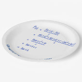Assiettes En Carton Mathématiques (Angle)