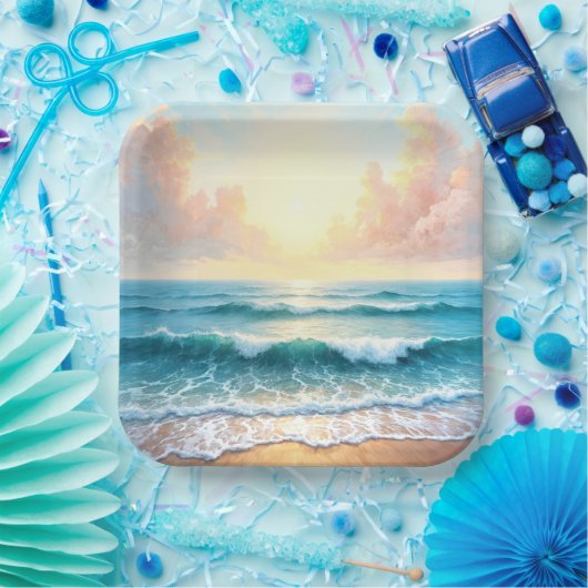 Assiettes En Carton Matin (Fête)