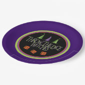 Assiettes En Carton Matrices drôles de Bunco Halloween octobre (Angle)