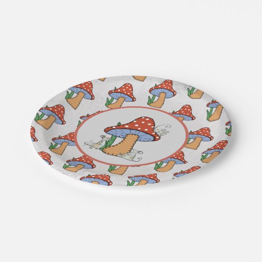 Assiettes En Carton Mäuse nähen Pilz (Angle)