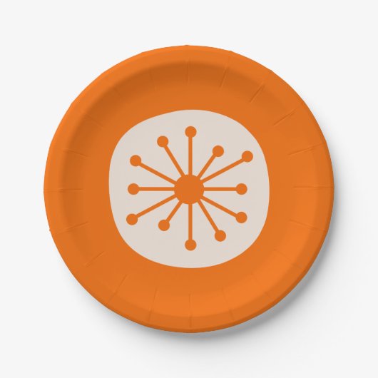 Assiettes En Carton Mauvais Âge Atomique Mi-Siècle Point Atomique Oran (Devant)