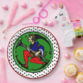 Assiettes En Carton Maxfield Parrish-y Elf de Noël (Fête)