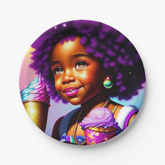 ASSIETTES EN CARTON MAYA MELENATED BIRTHDAY PLATES (Devant)