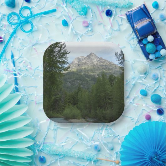 Assiettes En Carton McDonald Creek au parc national des Glaciers (Fête)