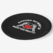 Assiettes En Carton Me haïr ne te fera pas un joli squelette (Angle)