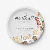 Assiettes En Carton Meatball Baby shower italien (Devant)