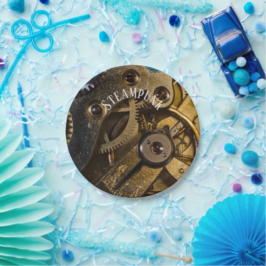 Assiettes En Carton Mécanisme d'observation en vapeur (Fête)