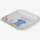 Assiettes En Carton Médecin PA personnalisé Assistant Scrubs bleus (Angulaire)