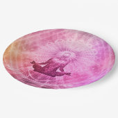 Assiettes En Carton Médiation du yoga (Angle)