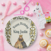 Assiettes En Carton Medieval Renaissance King Birthday (Fête)