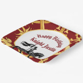 Assiettes En Carton Medieval Renaissance Knight Birthday (Angulaire)