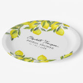 Assiettes En Carton Mediterranean Lemon Bridal Shower (Angle)