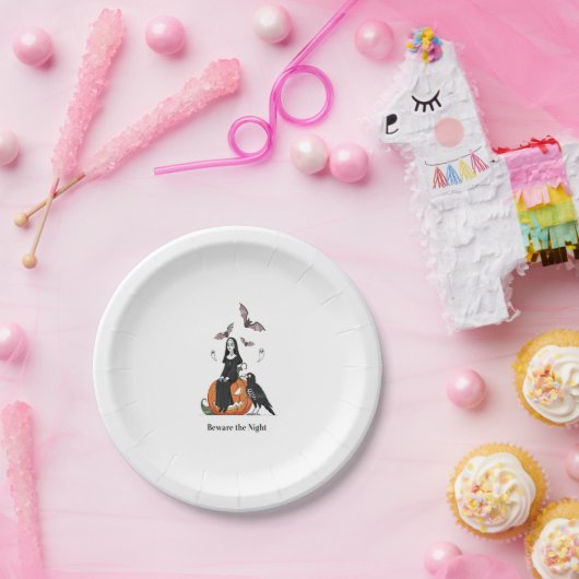Assiettes En Carton Méfiez-vous de la Nuit Éffrayante (Fête)