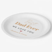 Assiettes En Carton Meilleur papa (Angle)