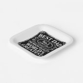 Assiettes En Carton Meilleur papa jamais (Angulaire)