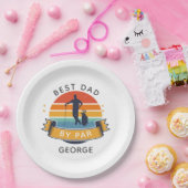 Assiettes En Carton Meilleur papa Par Par Par Golfing Sports Amoureux  (Fête)