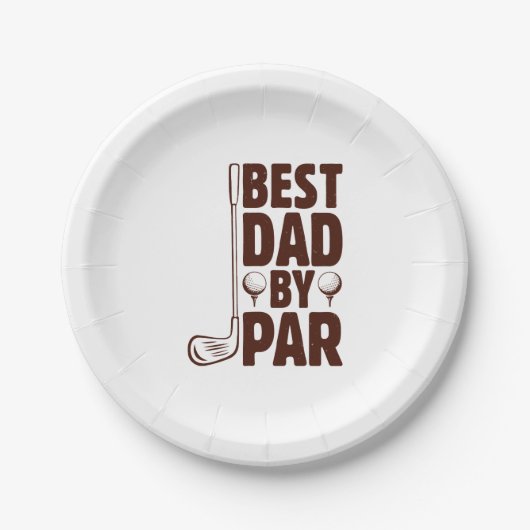 Assiettes En Carton Meilleur papa par Parc Golf Papa (Devant)