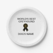 Assiettes En Carton Meilleure conception Greyhound sur mesure (Devant)