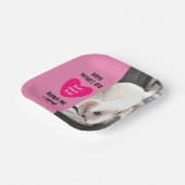 Assiettes En Carton Meilleure maman jamais Chien Chien Chien Rosé Coeu (Angulaire)