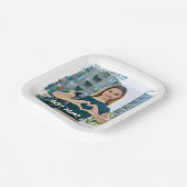 Assiettes En Carton Meilleure Maman Jamais Grunge Frontière Photo (Angulaire)