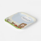 Assiettes En Carton Meilleurs amis Fille Et Chien (Angulaire)