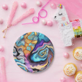 Assiettes En Carton Mélange coloré (Fête)