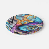 Assiettes En Carton Mélange coloré (Angle)