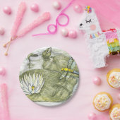 Assiettes En Carton Mélange Papier Dragonfly 7" & Lilly Pad (Fête)