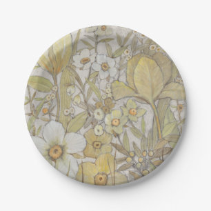 Assiettes En Carton Mélanger la flore