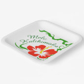 Assiettes En Carton Mele Kalikimaka (Angulaire)