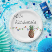 Assiettes En Carton Mele Kalikimaka - plaques à papier de Noël (Fête)