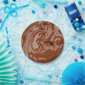 Assiettes En Carton Melted chocolate texture (Fête)