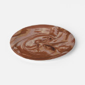 Assiettes En Carton Melted chocolate texture (Angle)