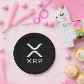 Assiettes En Carton Mème Crypto Devise XRP Glitch CryptoCurrency (Fête)