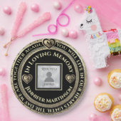 Assiettes En Carton Mémoire d'amour commémorative (Fête)