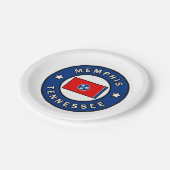 Assiettes En Carton Memphis Tennessee (Angle)