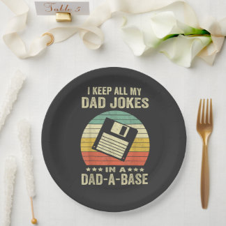 Assiettes En Carton Mens Funny dad Jokes in dad-a-Base