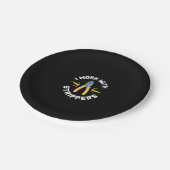 Assiettes En Carton Mens I Work With Electrician Union (Angle)