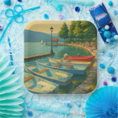 Assiettes En Carton Menthon Saint Bernard (Fête)