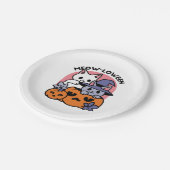 Assiettes En Carton Meow-Loween - Cute Halloween Conception Chat (Angle)