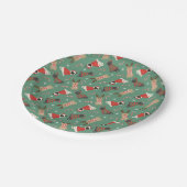 Assiettes En Carton Meowy Christmas Cats (Angle)