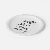 Assiettes En Carton M'épouseras-tu ? (Angle)