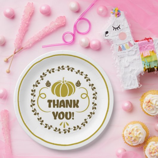 Assiettes En Carton Merci (Fête)