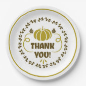 Assiettes En Carton Merci (Devant)
