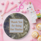 Assiettes En Carton Merci Appréciation de l'enseignant classe Abstrait (Fête)