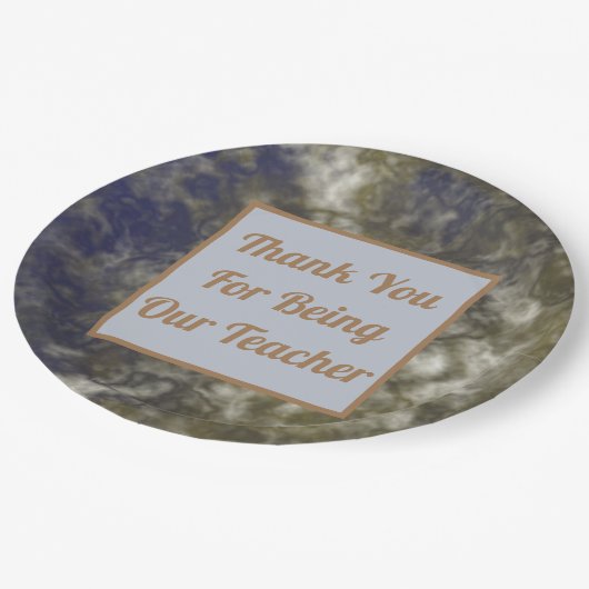 Assiettes En Carton Merci Appréciation de l'enseignant classe Abstrait (Angle)